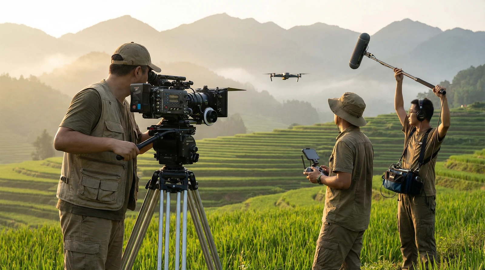 糖心vlog海角社区栏目云南梯田纪录片拍摄团队